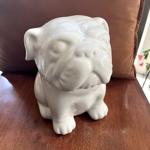 Bulldog cookie jar